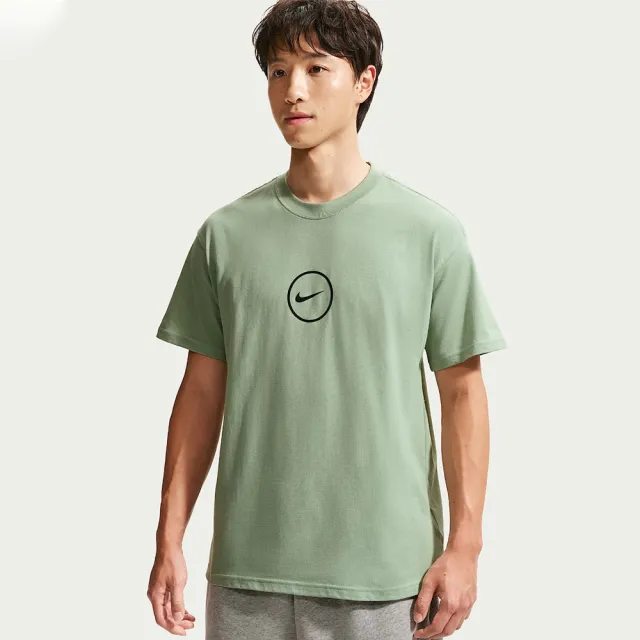 【NIKE 耐吉】短袖上衣 男 T恤 寬鬆 落肩 AS M NK TEE M90 OC LOOSE 綠 II0659-006