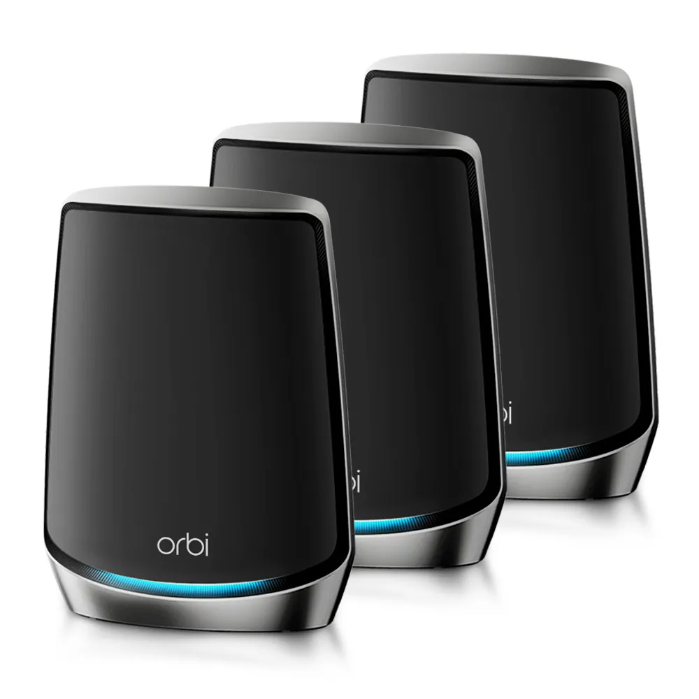 NETGEAR】3入☆ WiFi 6 三頻AX6000 Mesh 2.2GHz 四核+ 1GB RAM 10G埠