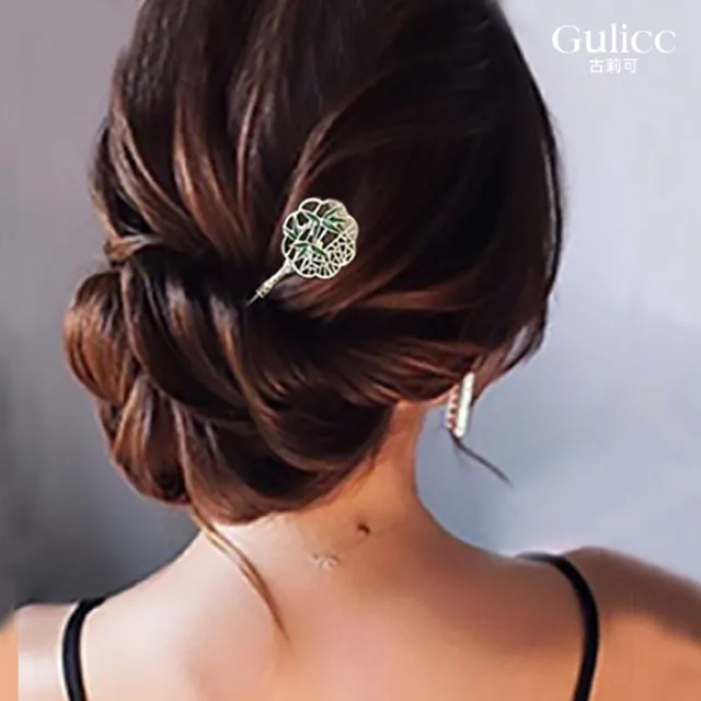 【Gulicc 古莉可】髮釵 優雅搖步 氣質髮簪 流蘇頭飾(99購物節 生日 耶誕 髮飾 頭飾  髮簪 中國風 古典)