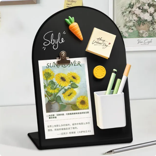【SUNORO】桌上磁吸留言板 DIY磁鐵展示板 備忘記事板 圖片收納裝飾板