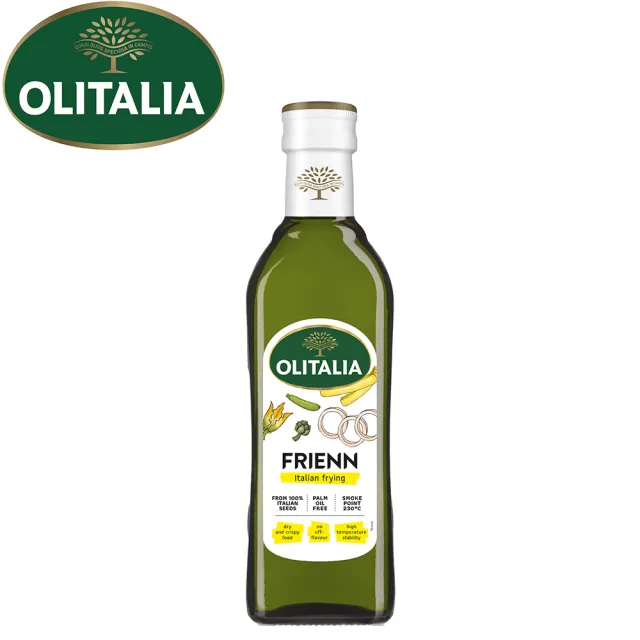 【Olitalia 奧利塔】玄米油禮盒組1000mlx6瓶(+贈高溫專用葵花油500mlx1瓶)
