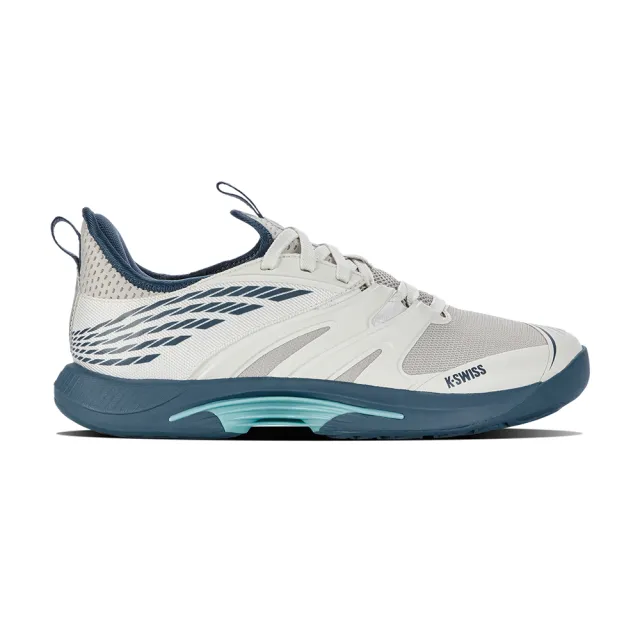【K-SWISS】輕量進階網球鞋 匹克球鞋 SpeedTrac-男-白/藍(07392-161)
