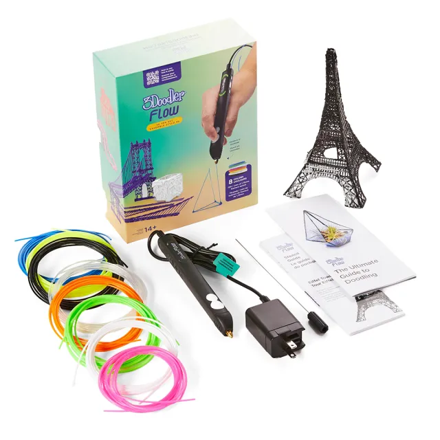 【3Doodler】3Doodler FLOW 3D列印筆基本組 14歲以上(DIY 手作 3D 專業 14歲以上)