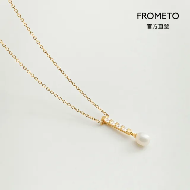 【FROMETO】沫光｜全純銀項鍊 贈禮盒包裝 (輕珠寶 /情人節禮物 生日禮物)