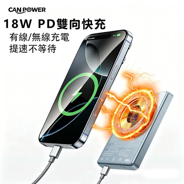 【RDi】2入組合 3C+WH 半固態行動電源 全能充磁吸無線快充 自帶雙線 插頭