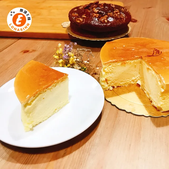【樂活e棧】就是單純乳酪蛋糕6吋x1顆(母親節 父親節 生日蛋糕)