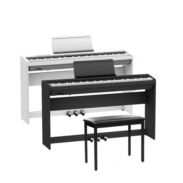 【ROLAND 樂蘭】FP-30X 88鍵 電鋼琴 套裝 固定高度椅(原廠防塵罩/TYPE-C手機錄音線/原保兩年/全新公司貨)