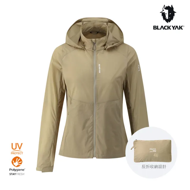 【BLACKYAK】女 AIR FLEXIBLE防曬外套[二色]春夏 輕量 透氣 抗紫外線 拉鍊口袋 可收納|FB1WJ002