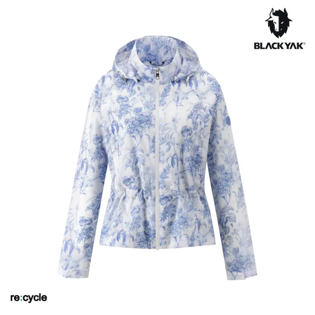 【BLACKYAK】女 FLOWER防風外套[二色]春夏 輕薄 透氣 花卉圖樣 顯瘦|FB1WJ006