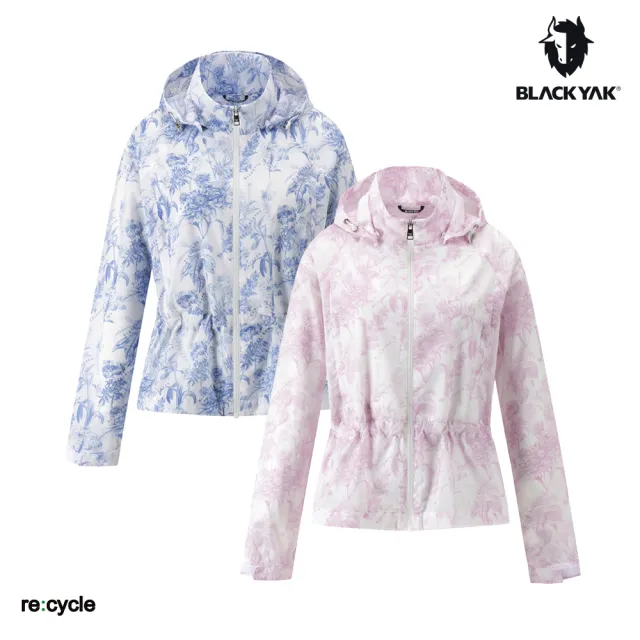 【BLACKYAK】女 FLOWER防風外套[二色]春夏 輕薄 透氣 花卉圖樣 顯瘦|FB1WJ006