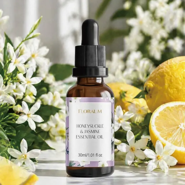 【Floral M】忍冬茉莉空間香氛油30ml(擴香精油/香氛精油/擴香花專用/水氧機精油/淨化空氣)