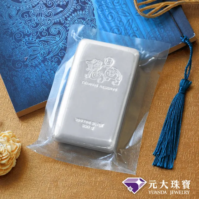 【元大珠寶】白銀銀塊 純銀999投資保值利器(500g)