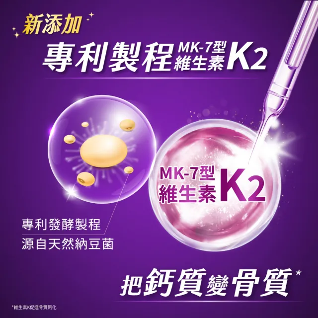 【挺立】高鈣強力錠+K2配方禮盒 2盒組(176錠/盒-鍾欣凌推薦 升級配方 新添加維生素K2)