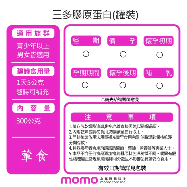 【三多】膠原蛋白(300g/罐)