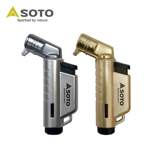 【SOTO】L型填充式掌中點火器 ST-A486限定系列(星燦銀/月耀金 填充式打火機)