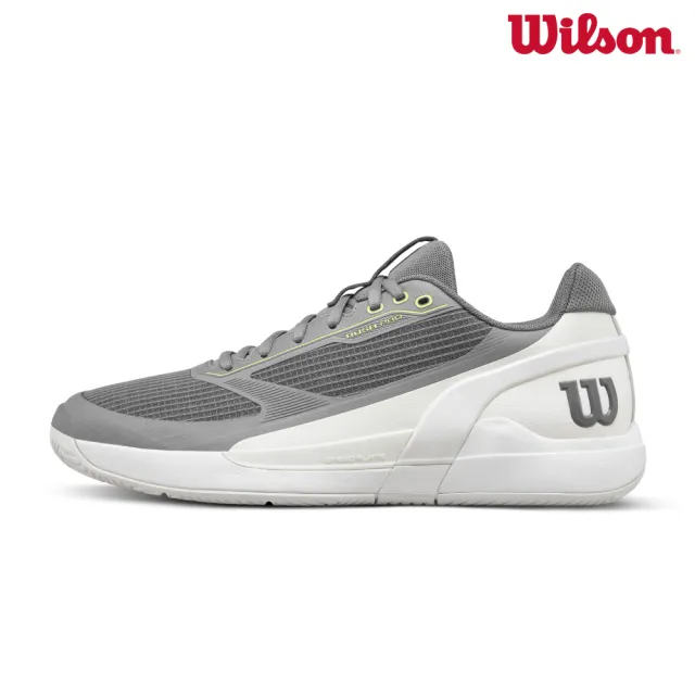 【WILSON】RUSH PRO 5 男款 網球鞋 運動鞋 抓地力強 緩震 鈦金屬色 WRS339670