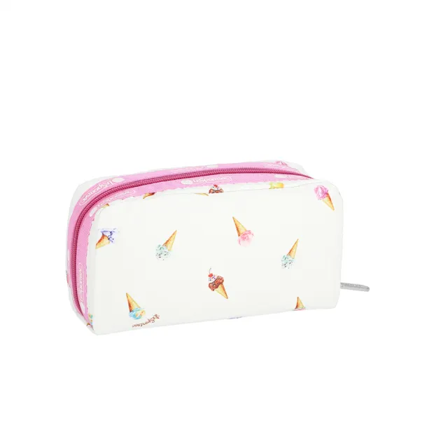 【Lesportsac】Rectangular Cosmetic 長形化妝包 盥洗包 收納包 女包(繽紛冰淇淋)
