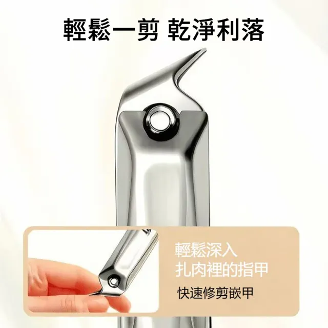 【ELAINE】德國工藝不鏽鋼鷹嘴鉗指甲剪10件組(防飛濺/甲溝修腳刀/死皮剪/修甲套裝/送禮)