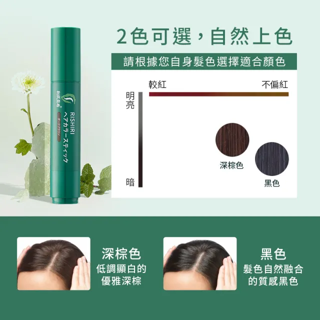 【Sastty】利尻昆布白髮用速效遮白筆20g x1入(一抹即黑/局部遮白/2色任選)