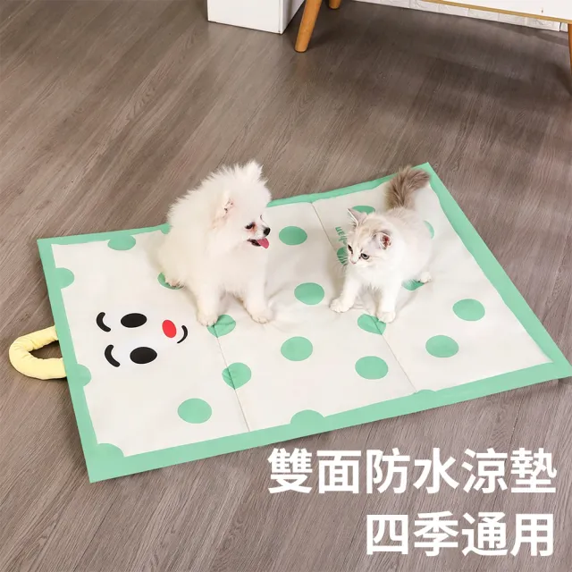 【Nil】雙面可用防水涼墊 夏日寵物降溫冰墊 貓咪清涼貓窩 狗狗趴窩冰涼墊 涼席 消暑墊 寵物墊
