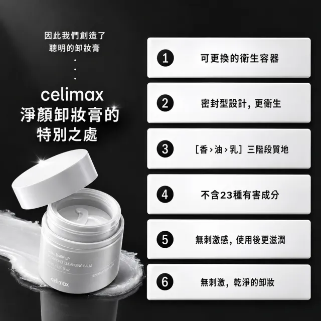 【Celimax】原廠授權 雙重屏障淨顏卸妝膏50ml+50ml替換裝