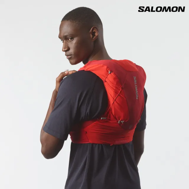 【salomon】ADV SKIN 12 水袋背包組 火焰紅
