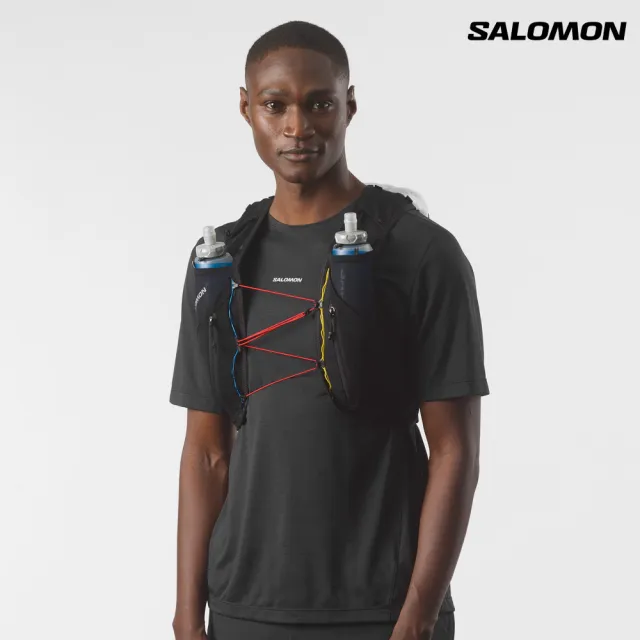 【salomon】ADV SKIN 12 RACE FLAG 水袋背包組 黑/白