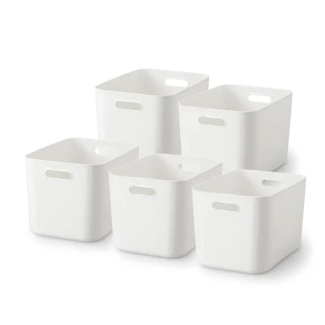 【MUJI 無印良品】軟質聚乙烯收納盒/大 約寬25.5×深36×高24cm(5入組)