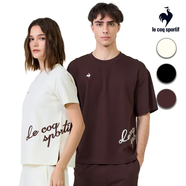 【LE COQ SPORTIF 公雞】抗UV短袖T恤 男女款 3色 LWX23001