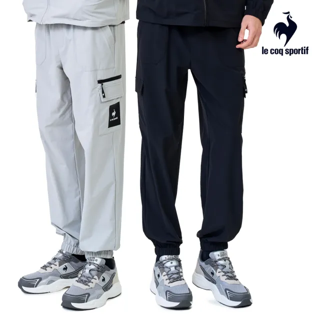 【LE COQ SPORTIF 公雞】抗UV 防潑水平織運動長褲 男女款 3色 LWX81072_LWX82072