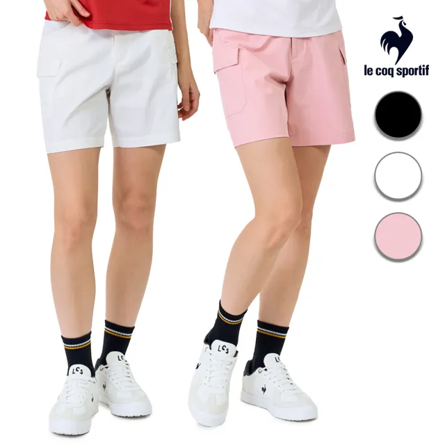 【LE COQ SPORTIF 公雞】平織休閒短褲 女款 3色 LWX82081
