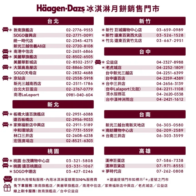 【Haagen-Dazs 哈根達斯】星辰映月 冰淇淋月餅禮盒提貨單*1(加碼贈 中秋饗月卷可兌換單球)