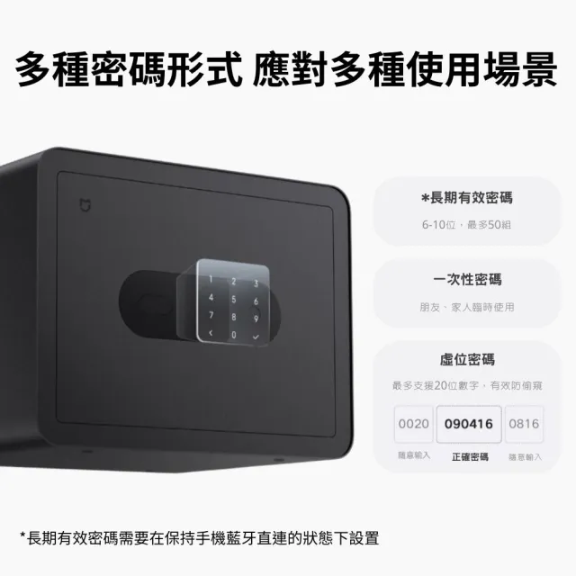 【小米】米家 智能保險箱 30cm 陸版(指紋鎖 密碼鎖 家用 小型 辦公 文件櫃 保險櫃 保管箱)