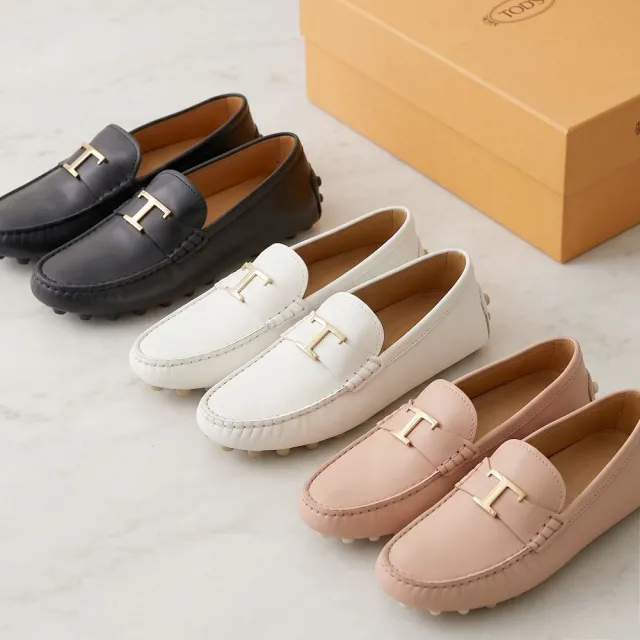【TOD’S】TODS Gommino T字金屬 小牛皮豆豆樂福鞋 開車鞋-多款可選(義大利手工皮革)