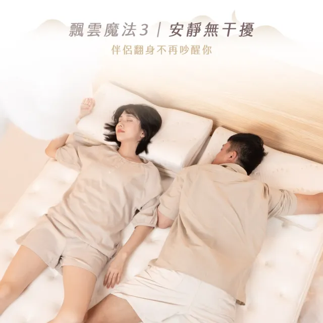 【LOVEFU 大島樂眠】飄雲樂眠床-標準單人3尺(標準單人床墊/獨立筒床墊/軟硬適中/MIT/承重穩固)