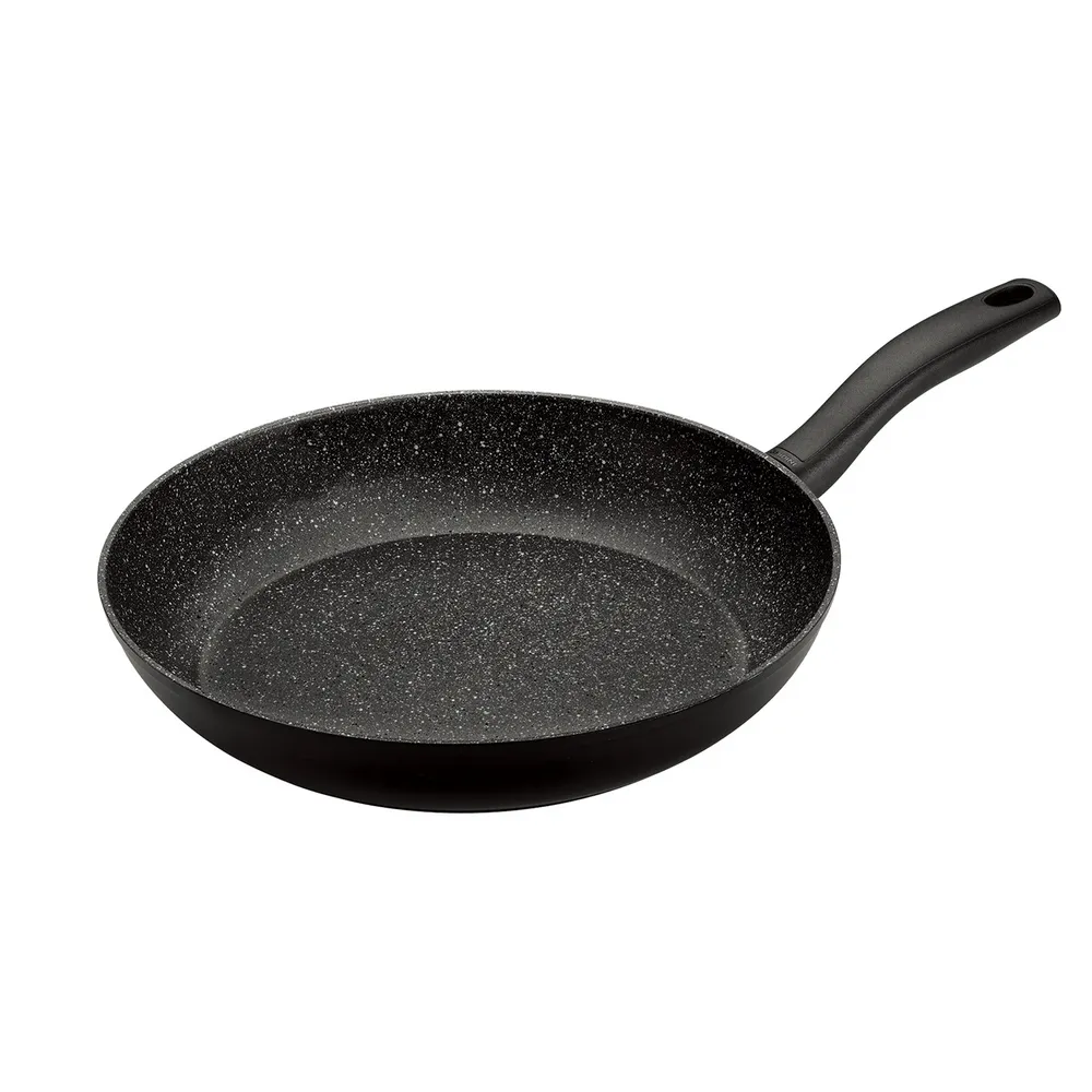 【GHIDINI】義大利 石紋不沾平底鍋 黑32cm / 平煎鍋 4人用不沾鍋