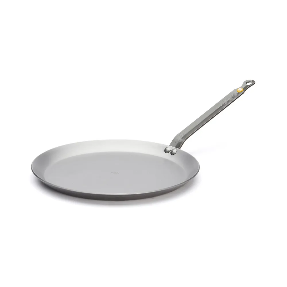 【de Buyer 畢耶】原礦蜂蠟鐵鍋 法式可麗餅鍋24cm-適用IH爐