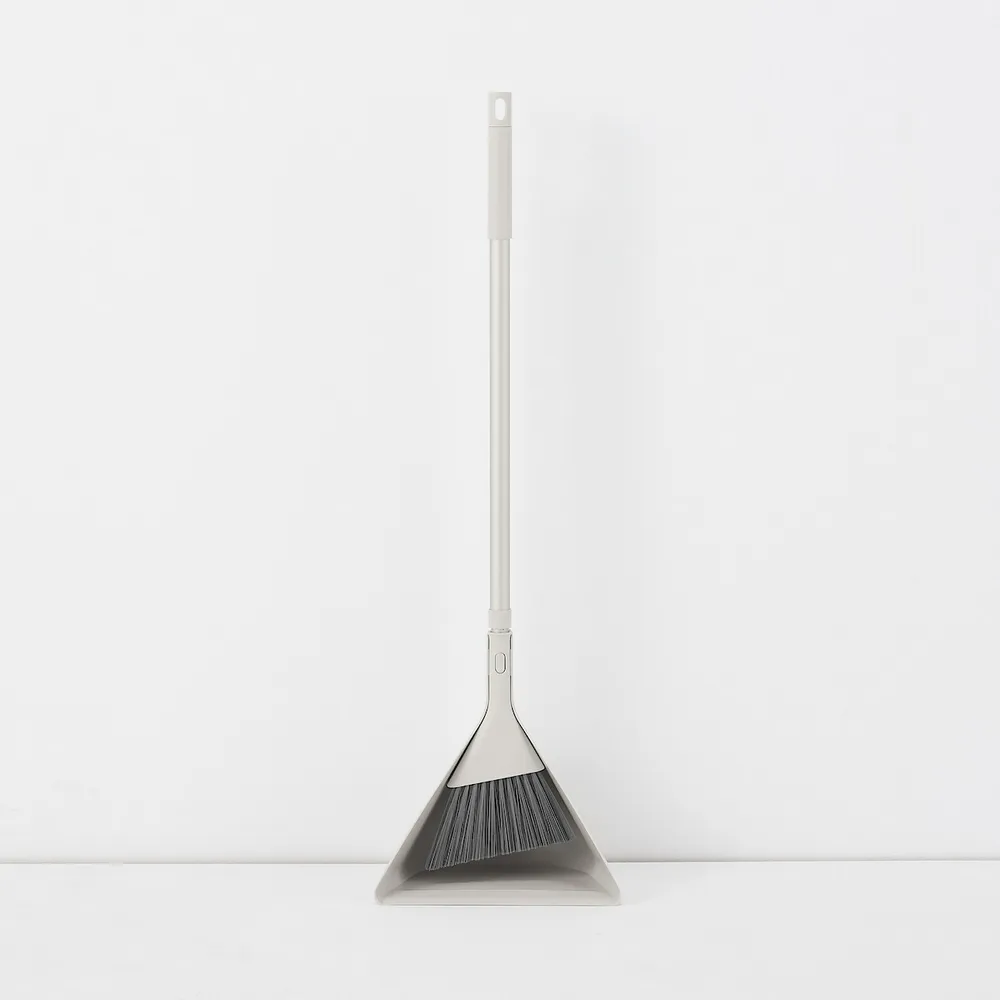 【MUJI 無印良品】掃除系列/鋁製伸縮桿+戶外用掃帚+畚箕