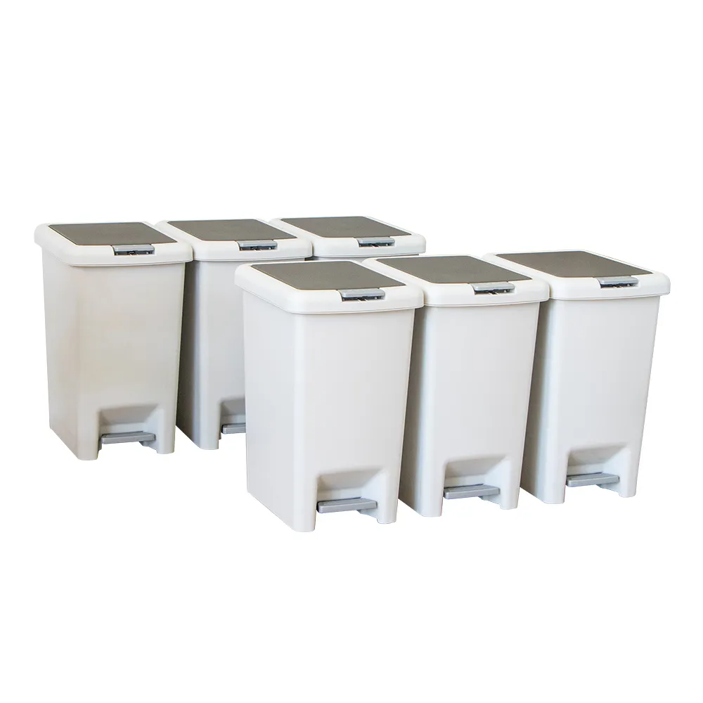 【KEYWAY 聯府】雙開式垃圾桶10L-6入垃圾筒T10