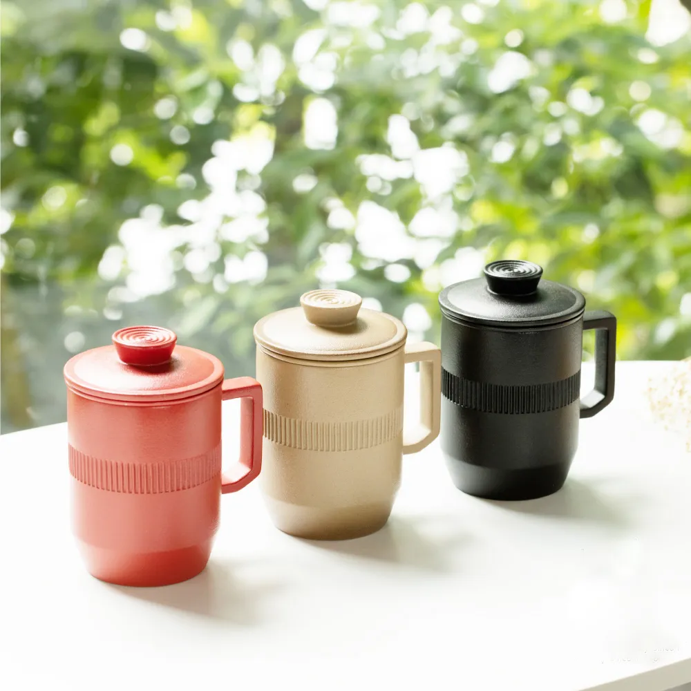 【LohasPottery 陸寶】合意蓋杯(茶杯 陶瓷杯 辦公杯 禮盒組)