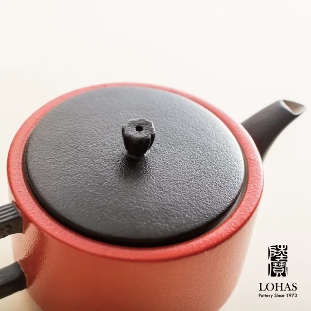 【LohasPottery 陸寶】龍啟壺茶組-富貴紅(一壺四杯+活水球)