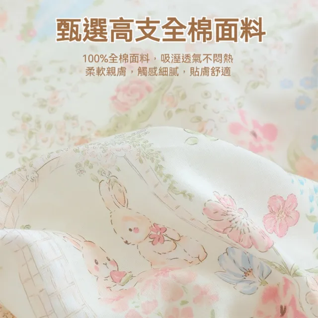 【話童】全棉印花床笠 床包 兒童床墊 寶寶床單 床墊套 單人床單 A類品質 純棉 200*180公分 預購15天