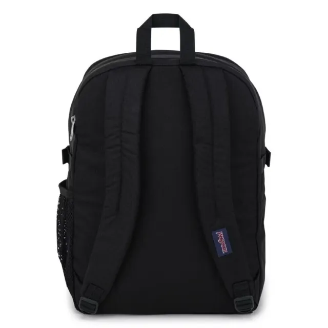【JANSPORT】雙11 Main Campus 後背包 多收納隔層 S型肩帶 減輕壓力 經典黑(JS0A4QUL008)