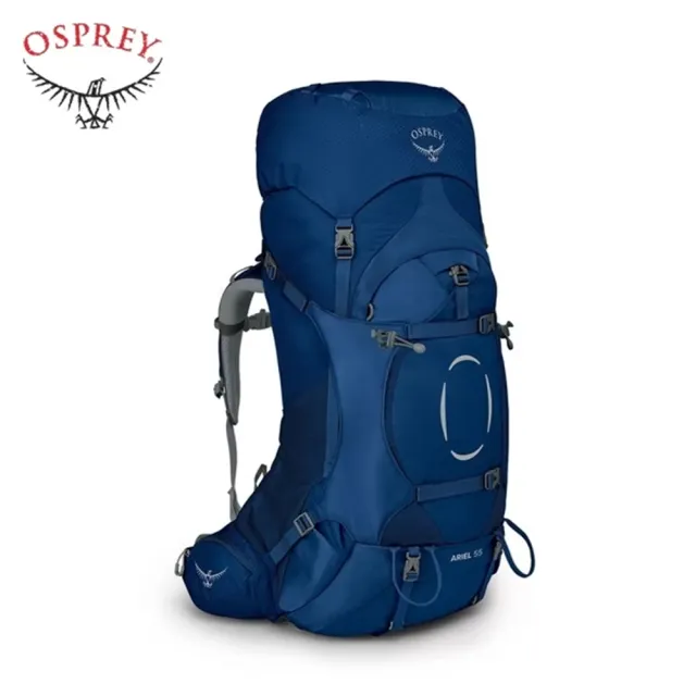 【Osprey】雙11 Ariel 55 登山背包 女 55L 10002959陶瓷藍 10002884/10002885黑