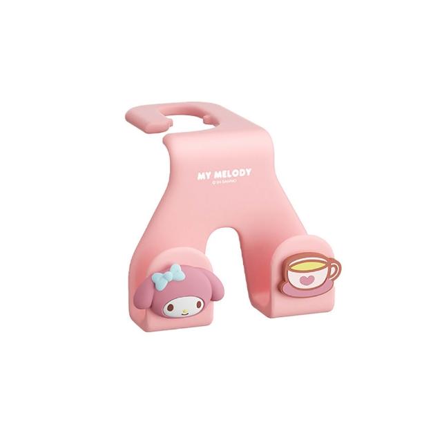 【HELLO KITTY】凱蒂貓酷洛米可愛多功能車用掛鉤 椅背掛勾 (多功能掛鉤 雙頭掛鉤 平輸品)