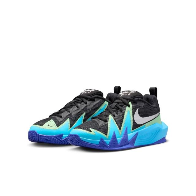 【NIKE 耐吉】籃球鞋 女鞋 大童 運動鞋 包覆 緩震 S.T. DYNAMITE GS 黑藍 IX5012-004