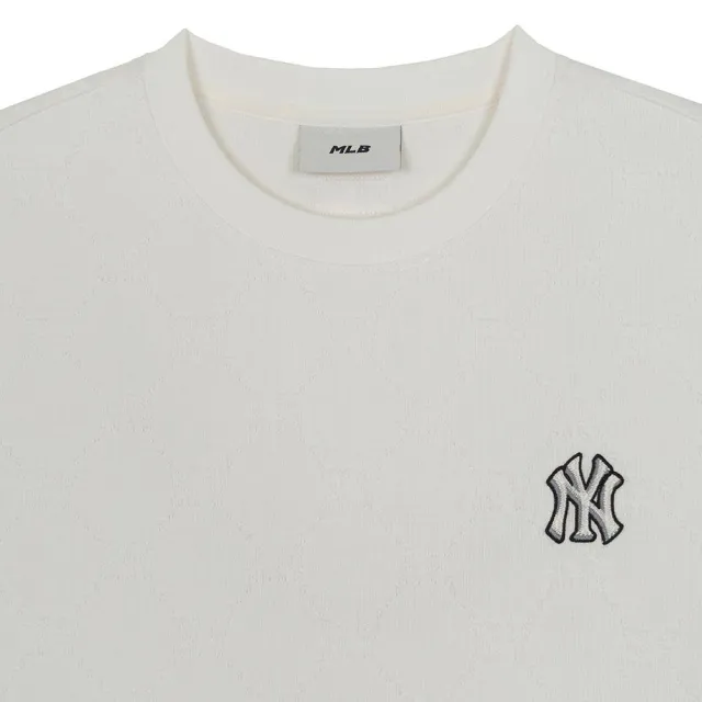 【MLB】小Logo短袖T恤 Monogram系列 紐約洋基隊 (3ATSM0164-50IVS)