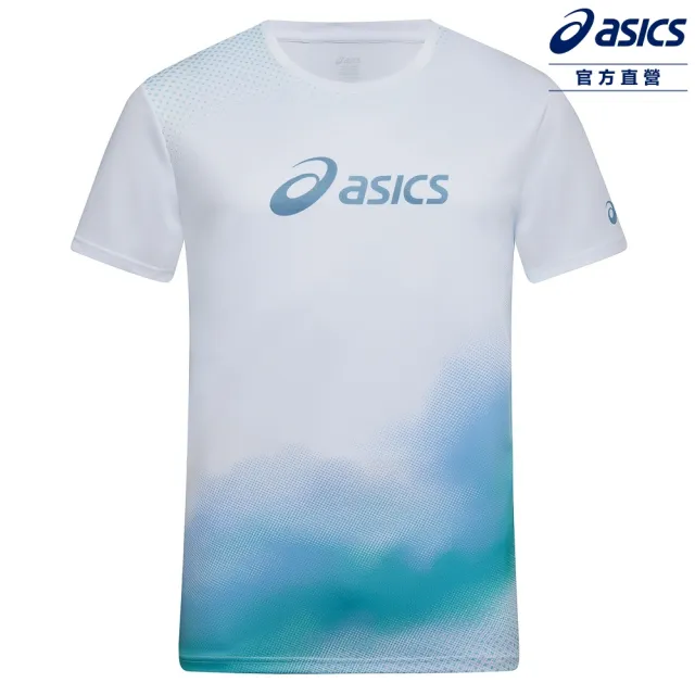 【asics 亞瑟士】短袖上衣 男款 亞洲版 訓練上衣 2031F577-101