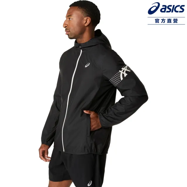 【asics 亞瑟士】ICON 平織外套 男款 海外版 跑步外套 2011D456-001