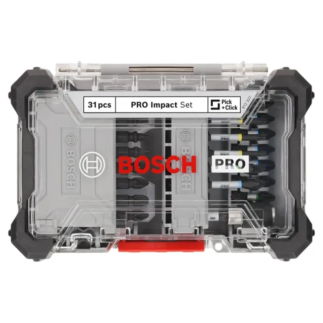 【BOSCH 博世】PRO Impact 31件高扭力起子頭及收納盒組 (Pick & Click)